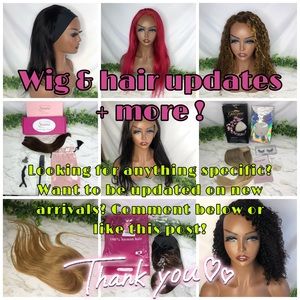 ❗️Wig / hair updates + more (Human hair lace front, human hair extension, wigs)